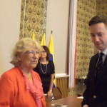 Pani Irena Kalita z Przewodniczącym Rady Miasta Marcinem Ociepą